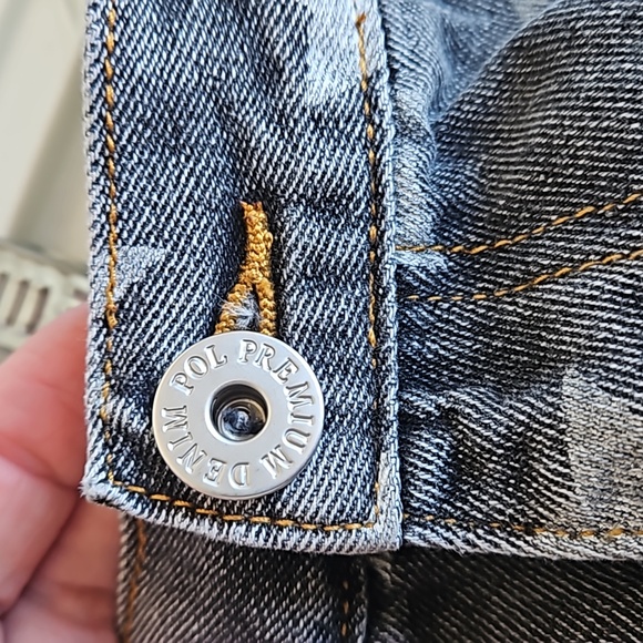 POL Star Print Distressed baggy jeans Jogger  Women Small - Picture 5 of 10